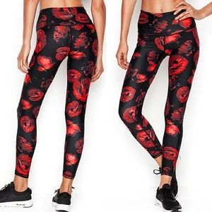 💋OFFER🌹Victoria's Secret VICTORIA SPORT Red Rose knockout leggings, Medium